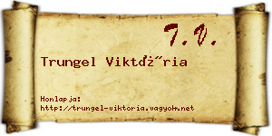 Trungel Viktória névjegykártya